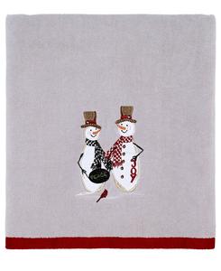 Банное полотенце Country Friends Holiday из хлопка, 27 x 50 дюймов Avanti, серый