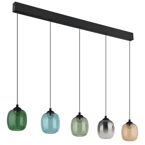 Светодиодная подвесная лампа MINARA LED-модуль, 1 шт., теплый белый цвет, стекло, подвесная лампа, гостинная, обеденный стол Nowa, черный