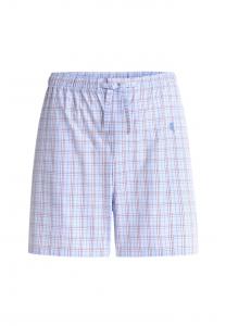 Короткие пижамные штаны из клетчатого хлопкового поплина El Búho Nocturno, белый