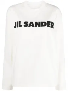 Толстовка с логотипом JIL SANDER, белый