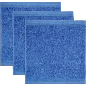 Полотенце Superwuschel с бордюром, комплект полотенец, 100% премиальный хлопок, мягкое Möve, Cornflower