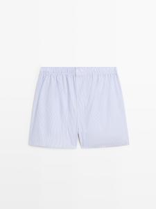 Полосатые боксеры из 100% хлопка Massimo Dutti, blue