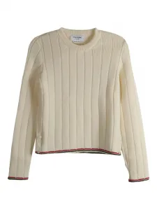 Свитер с длинными рукавами THOM BROWNE, белый