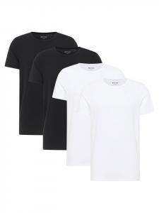 Mustang Комплект из 4 футболок белого и черного цвета