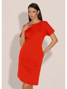 MADELEINE Трикотажное платье модного H-образного силуэта цвета кроваво-оранжевого