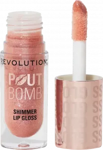 Блеск для губ REVOLUTION Lipgloss Pout Bomb, Shimmer Glimmer Nude, 4,5 ml