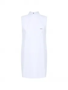 Платье без рукавов с воротником Iceberg, белый
