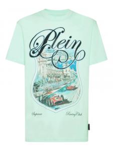 Футболка с изображением гоночной машины Philipp Plein, зеленый