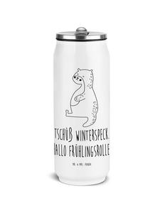 Mr. & Mrs. Panda Термос с изображением живота выдры и надписью белого цвета