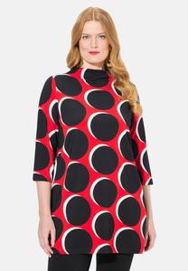 Футболка с длинным рукавом POLKA DOT 3/4 SLEEVE  Ulla Popken, красный