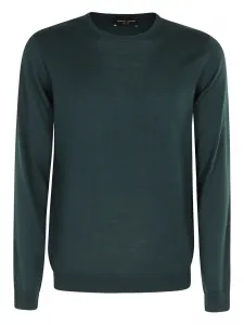 Свитер из мериносовой шерсти Roberto Collina, зеленый