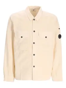Верхняя рубашка с вельветовым карманом C.P. Company, нейтральный