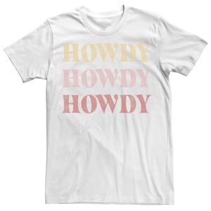 Мужская модная футболка с надписью Howdy Licensed Character