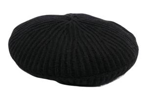 Шапка с логотипом GANNI, черная