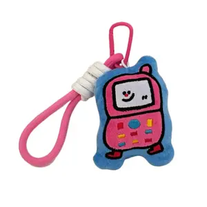 Милый плюшевый кулон с мультяшными персонажами Apple Bear Puppy And Bunny Collection высотой 12 см Jinnew, Flap Machine Doll-Keychain