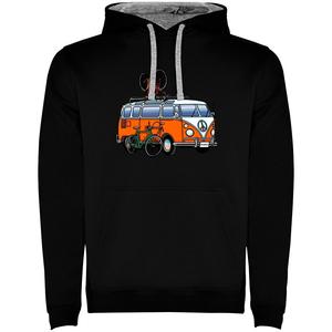 Худи Kruskis Hippie Van Bike Two-Colour, черный