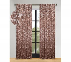 Комплект штор в современном богемном стиле с узором из листьев, 52" x 96" Superior, Cooper