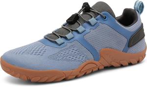 Мужские походные кроссовки Легкие дышащие кроссовки для трейлраннинга Противоскользящие кроссовки Сетчатые спортивные кроссовки для весны и лета Для тренировок, походов, путешествий и повседневной носки Qacksv, синий