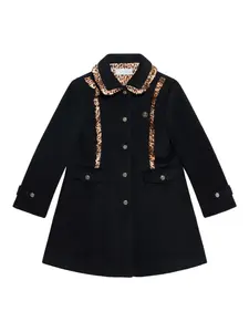 Пальто с оборками Roberto Cavalli Junior, черный