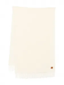 Шарф с вышитым логотипом Maison Kitsuné, нейтральный