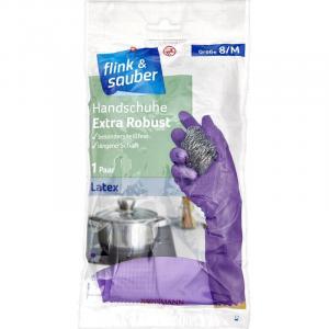 Перчатки особо прочного размера. 8/М латекс flink & sauber, 1 шт.