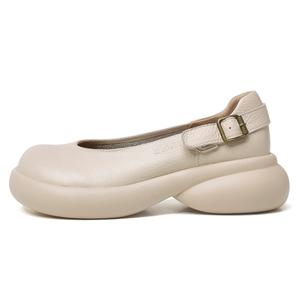 Повседневные однобортные туфли женские OULISASI, Ecru