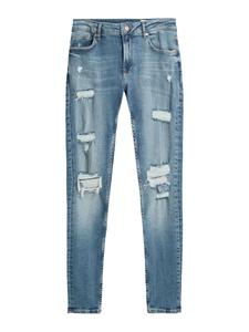 Узкие джинсы Bershka, Blue Denim