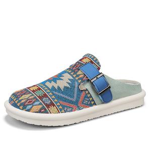 MIIOW ПВХ поливинилхлоридные бесшумные устойчивые к запахам и истиранию закрытые тапочки мужские зеленые, цвет Green