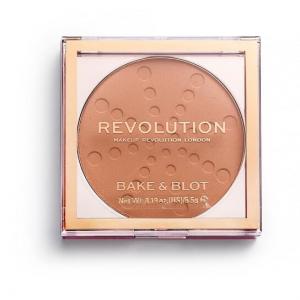 Прессованная пудра персикового цвета, 5,5 г Makeup Revolution, Bake & Blot
