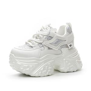 Кроссовки женские толстые низкие Shangjinni, черный