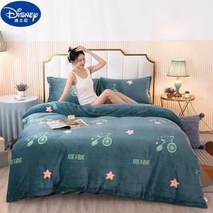 Disney Пододеяльник 160х220 см из зимнего велюра и фланели, велюр, цвет Bicycle Lover