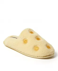 Женские желтые тапочки-шлепанцы Teddy Sun Scuff Dearfoams