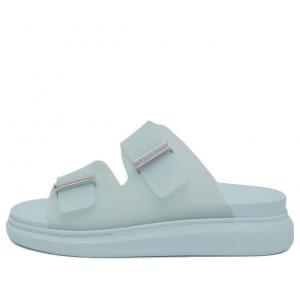 Тапочки (WMNS) Alexander McQueen Hybrid Slides 'Powder Blue Silver' 658063W4TM14711, синий