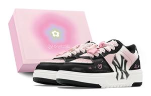 Кроссовки MLB Chunky Liner Skateboarding Shoes Unisex Low-top Black/Pink, черный/розовый