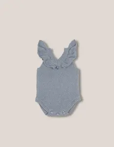 Детский комбинезон с оборкой Gocco, синий