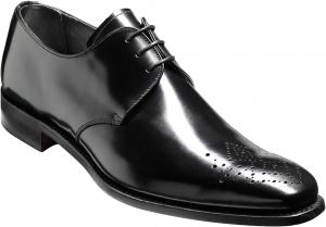 Мужские классические кожаные туфли дерби-оксфорды BARKER Darlington ручной работы - Вневременная элегантность и высочайшее мастерство для официального и делового стиля, черный