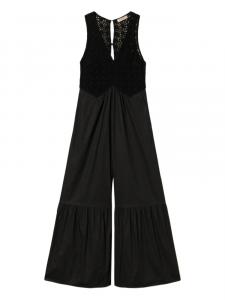 Комбинезон с деталями, связанными крючком TWINSET, черный