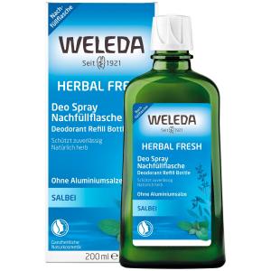 Дезодорант herbal fresh deo spray salbei nachfüllflasche Weleda, объем 200 мл