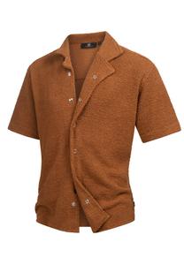 Рубашка на пуговицах классического кроя INDICODE JEANS Raney, коричневый