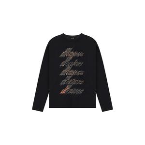 Футболка с принтом WE11DONE, черный