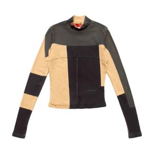 Топ Eckhaus Latta Redacted Lapped Baby Turtleneck 'Brown'