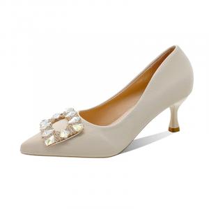 Туфли женские на высоком каблуке Wecker, цвет Black (9cm)