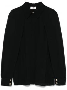 Креповая рубашка Elisabetta Franchi, черный