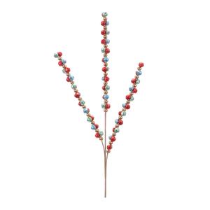 Декоративная ветка Melrose International с металлическими колокольчиками, 6 штук