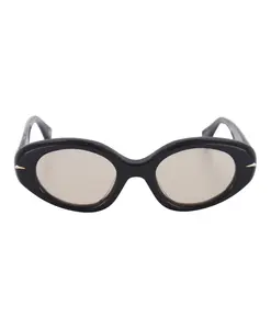 Большие овальные солнцезащитные очки номер два Le Specs, черный