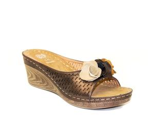 Сандалии на танкетке Good Choice Juliet, бронзовый металлик