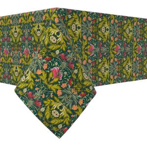 Прямоугольная скатерть, 100 % хлопок, 52x104 дюйма, цветочный 45