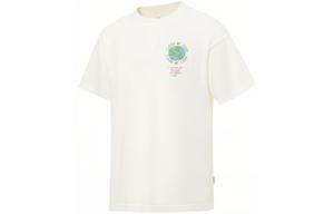 Футболка унисекс цвета айвори LiNing, слоновая кость