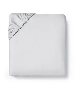 Простыня на резинке из хлопка Fiona, односпальная Sferra, lunar