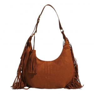 (WMNS) Сумка Adidas NYR Makerphase из замши с кисточками, цвет «темно-бронзовый»